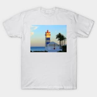 Lighthouse sunset. Cascais T-Shirt